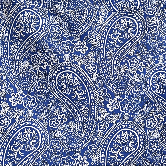 *3 for $10* nwot: blue paisley high waist tummy control bikini bottoms - Picture 3 of 5